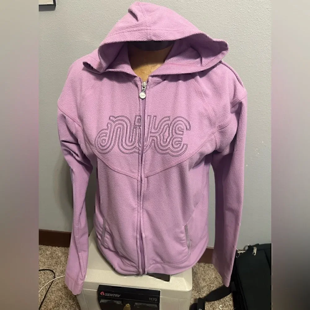 Nike Girls XLT Youth (16-18) Lavender Full ZIP Hoodie